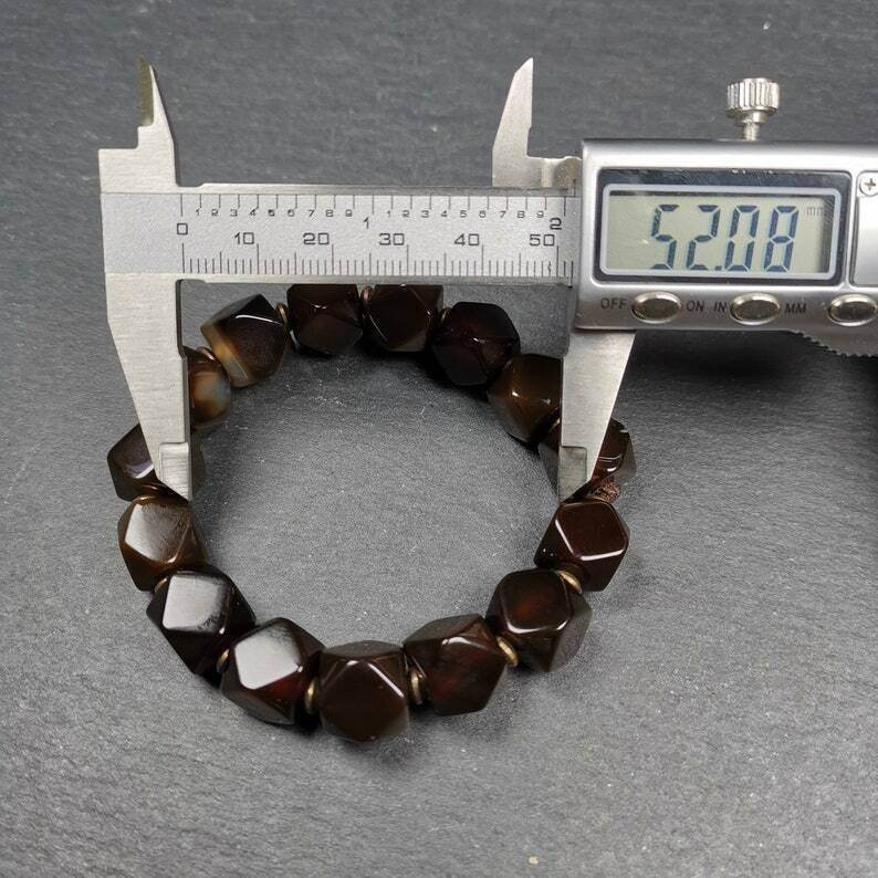 Wrist Mala, Chung Dzi Beads Bracelet - Gandhanra-ART