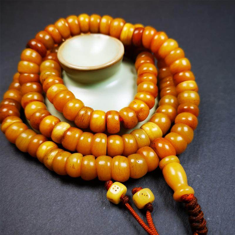 10mm Yak Bone Mala,64cm - Gandhanra-ART