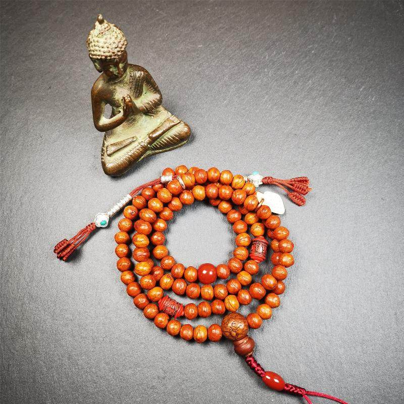 Old Bodhi Beads Mala - Gandhanra-ART