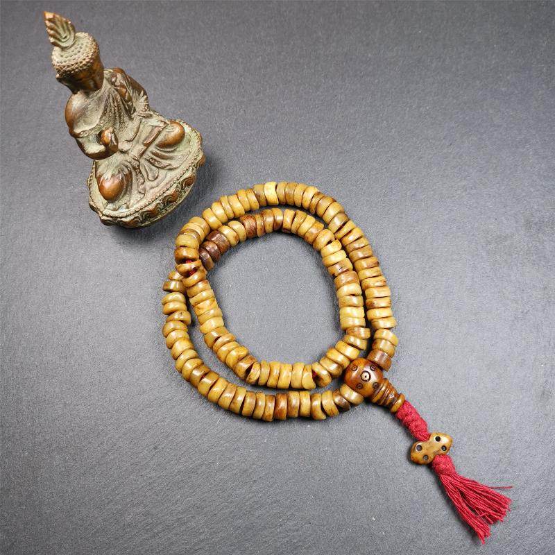 10mm Yak Bone Mala,48cm - Gandhanra-ART