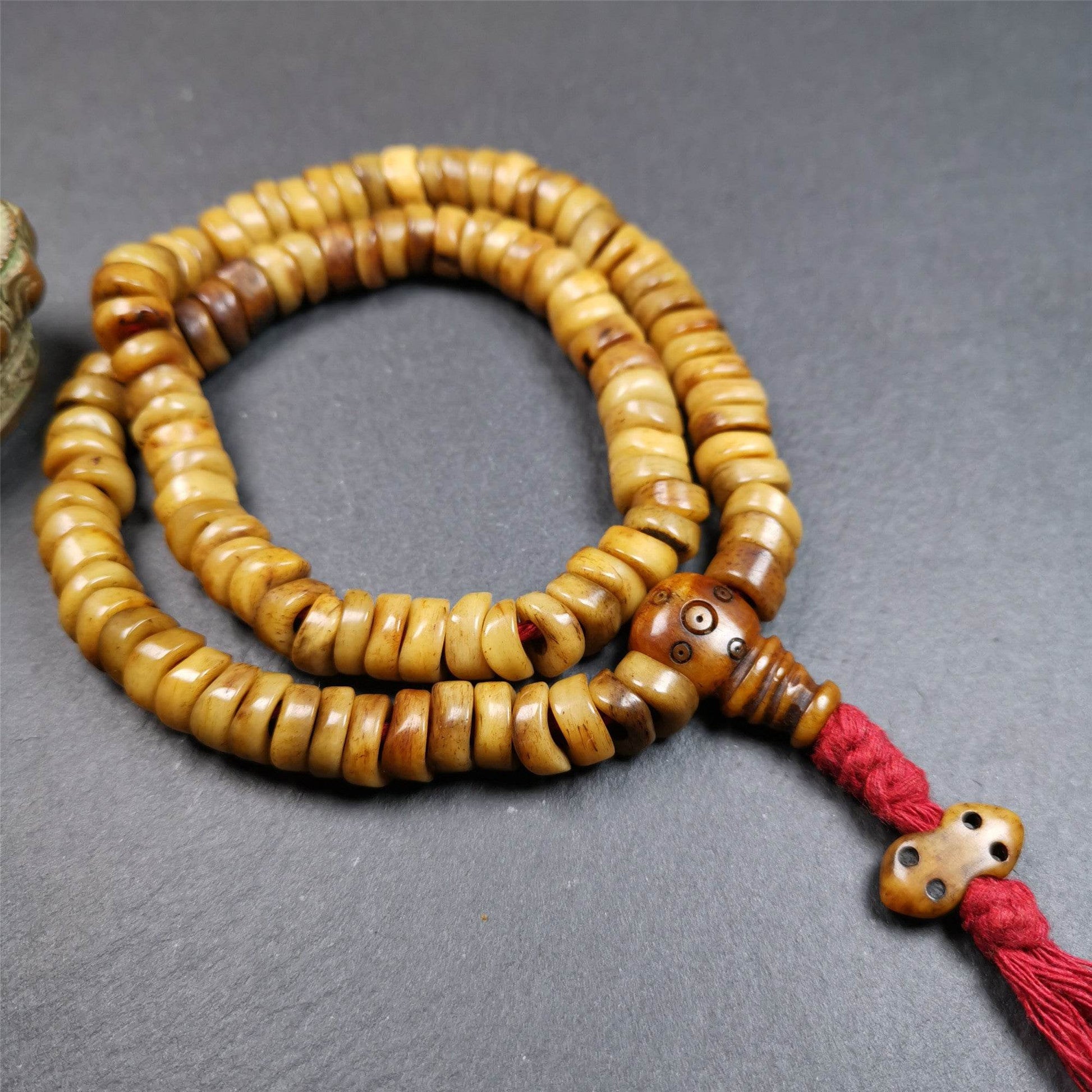10mm Yak Bone Mala,48cm - Gandhanra-ART