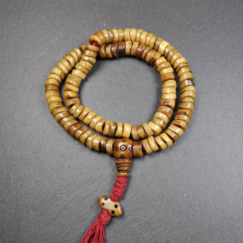 10mm Yak Bone Mala,48cm - Gandhanra-ART