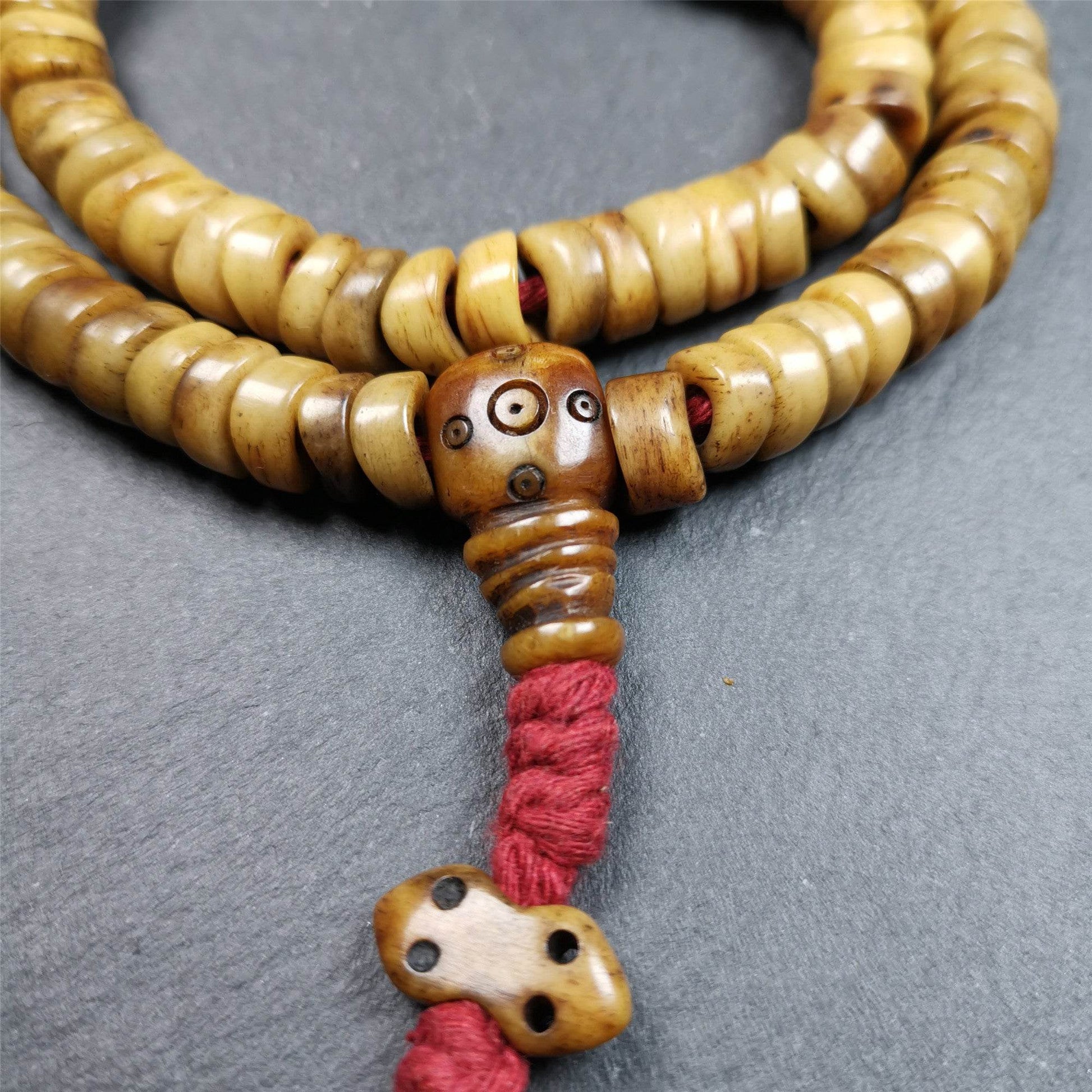 10mm Yak Bone Mala,48cm - Gandhanra-ART
