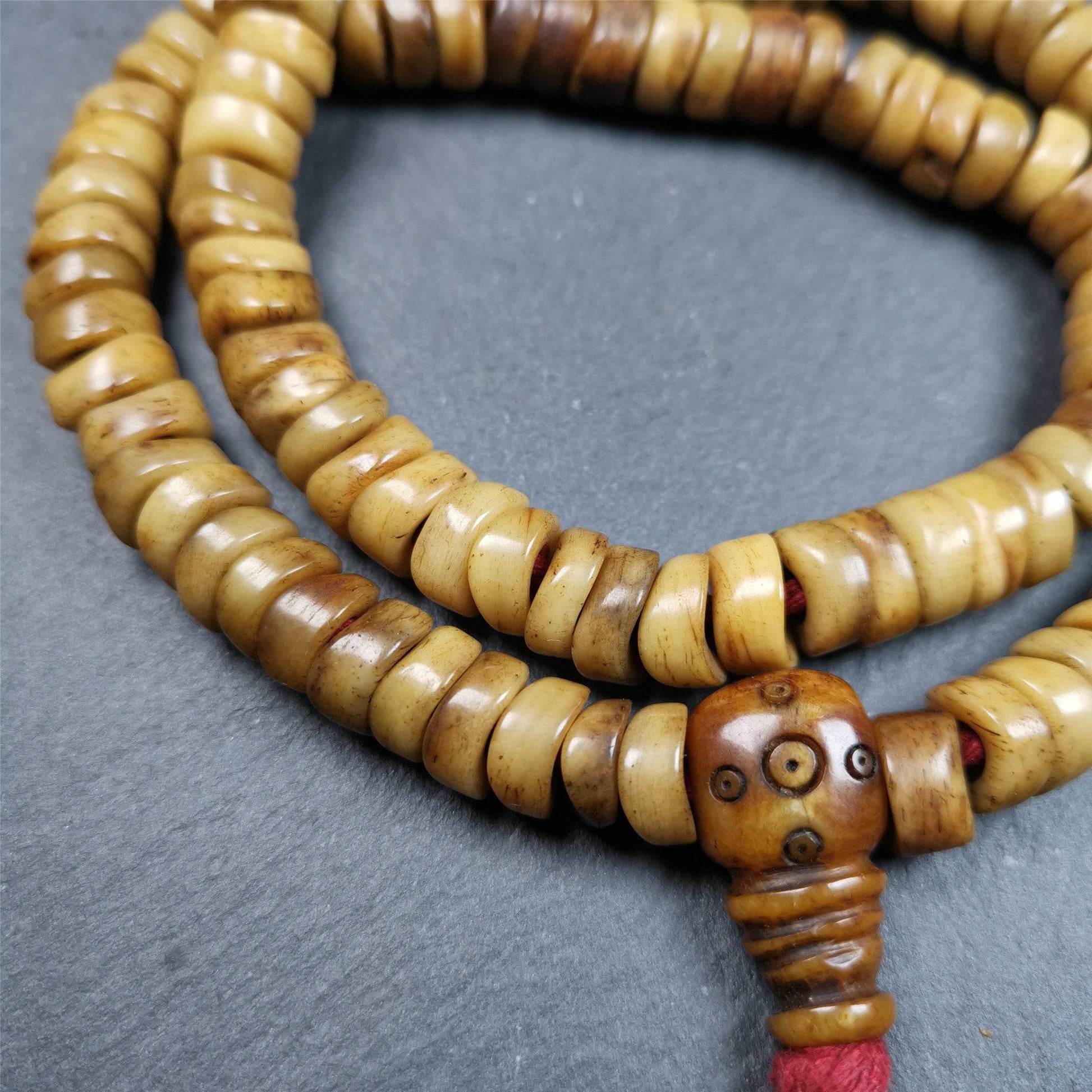 10mm Yak Bone Mala,48cm - Gandhanra-ART