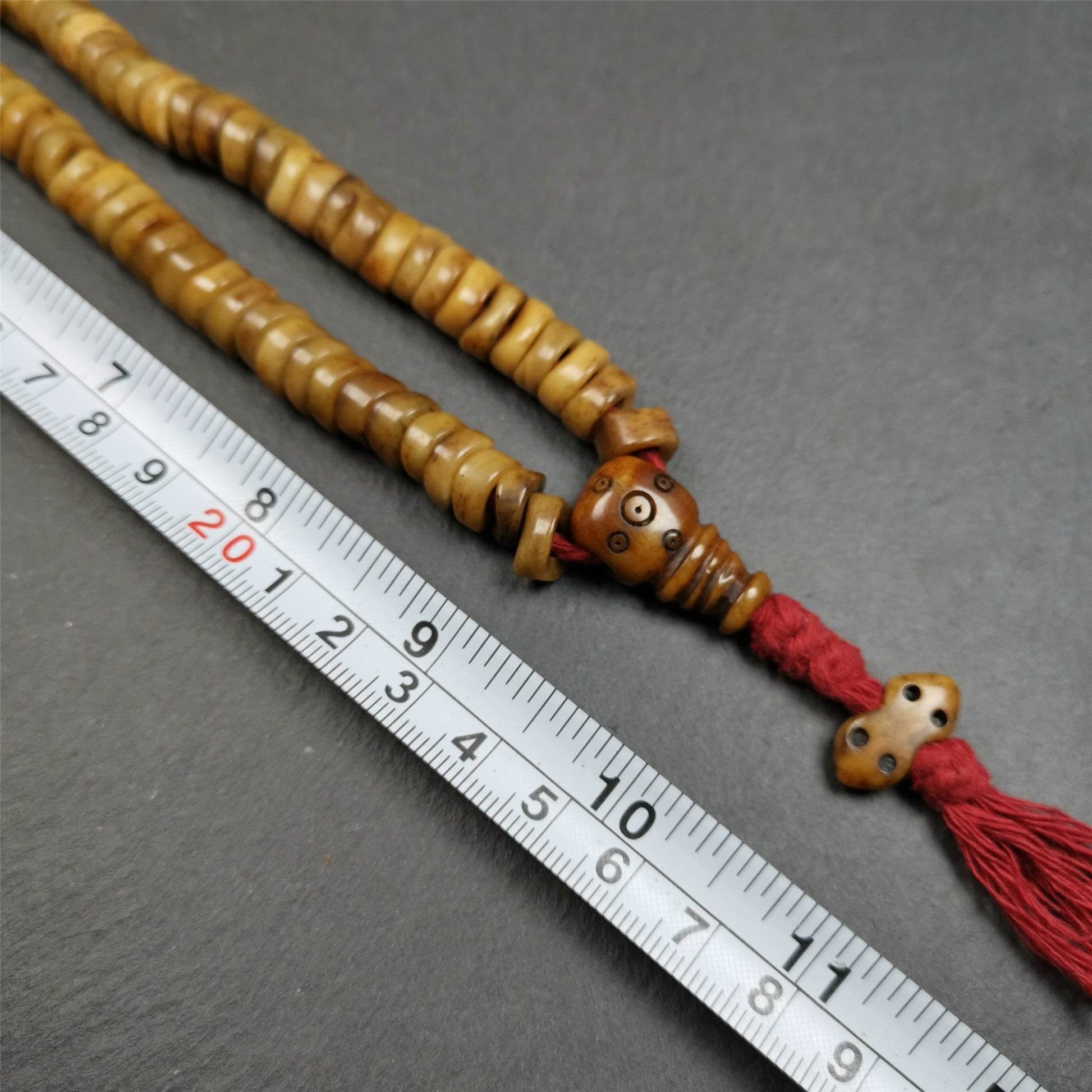 10mm Yak Bone Mala,48cm - Gandhanra-ART