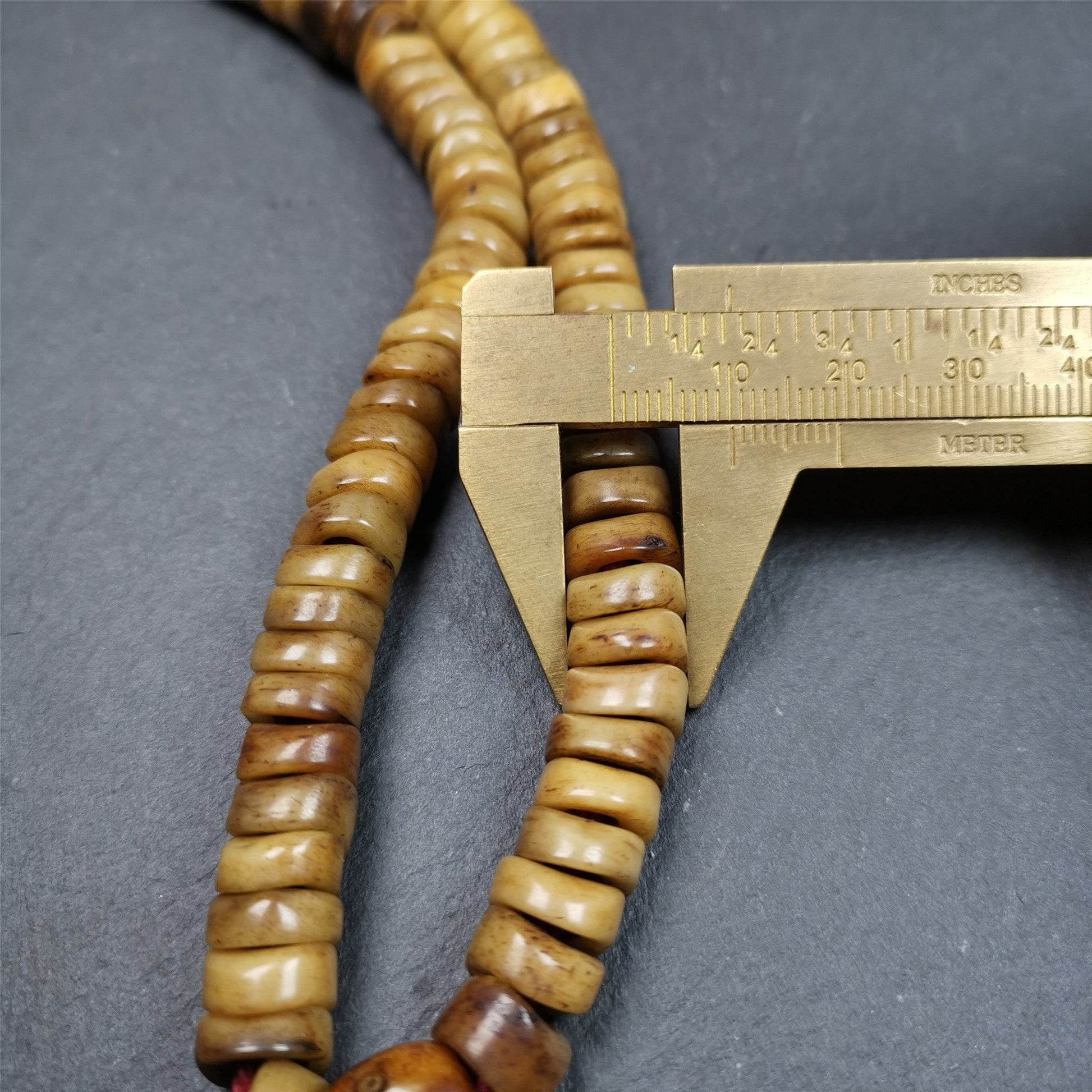 10mm Yak Bone Mala,48cm - Gandhanra-ART