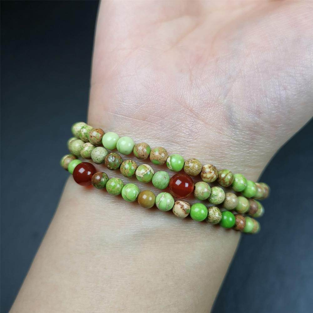 Turquoise Wrist Mala for Women - Gandhanra-ART