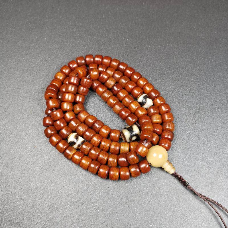 10mm Yak Bone Mala,84cm - Gandhanra-ART
