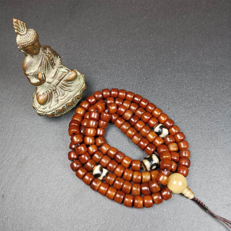 10mm Yak Bone Mala,84cm - Gandhanra-ART