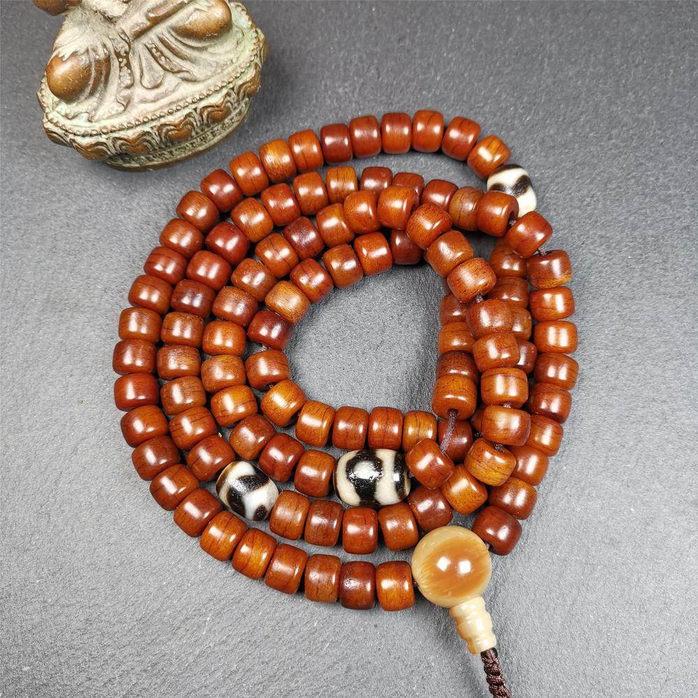 10mm Yak Bone Mala,84cm - Gandhanra-ART