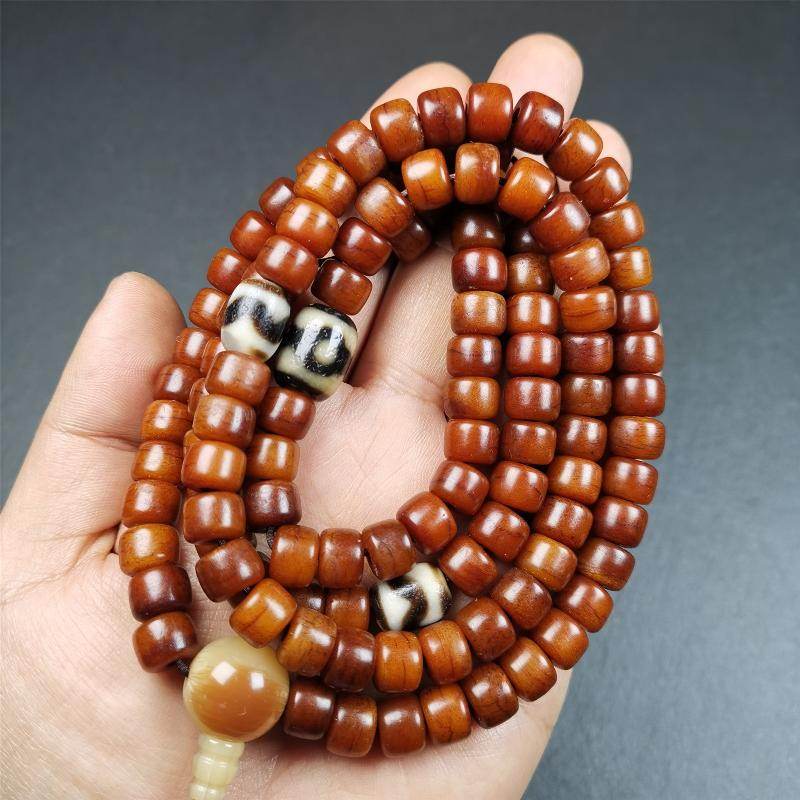 10mm Yak Bone Mala,84cm - Gandhanra-ART