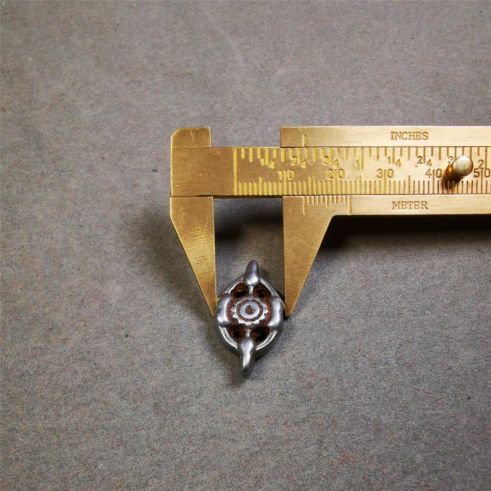 This unique cross vajra pendant was made by Tibetan craftsmen. You can use it as a spacer bead on mala,or pendant bead under guru bead. Also can be use as amulet pendant or keychain.