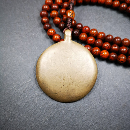 This unique tibetan calendar melong badge was collected from Kathok Monastery,about 50 years old. It's a Astrology Protective Amulet Pendant,made of thokcha,the pattern is Tibetan Budhist Protective Amulet Pendant - SIPAHO(srid pa ho).