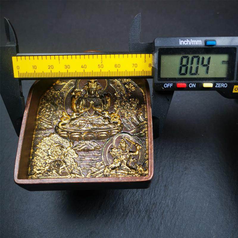Three Great Bodhisattvas,Chenrezig,Manjushri,Vajrapani, Tsa Tsa Mold - Gandhanra-ART