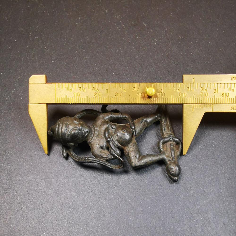 This Black Jambhala(Dzambhala) statue was collected from Goinqên goinba Monastery,Dege Tibet,about 40 years old. It is handmade of thokcha,black color,2.17 inches height and 1.38 inches width. He is the God of Wealth in Tibetan Buddhism.