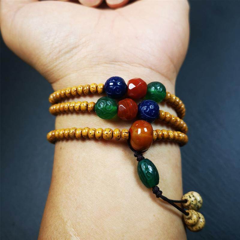 Lotus Seed Mala - 5mm - Gandhanra-ART