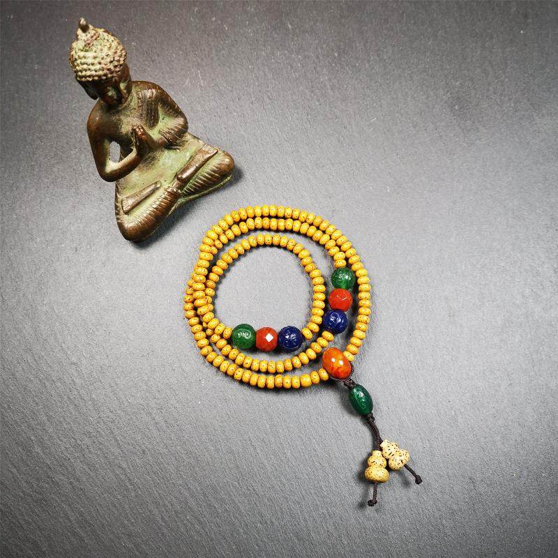 Lotus Seed Mala - 5mm - Gandhanra-ART
