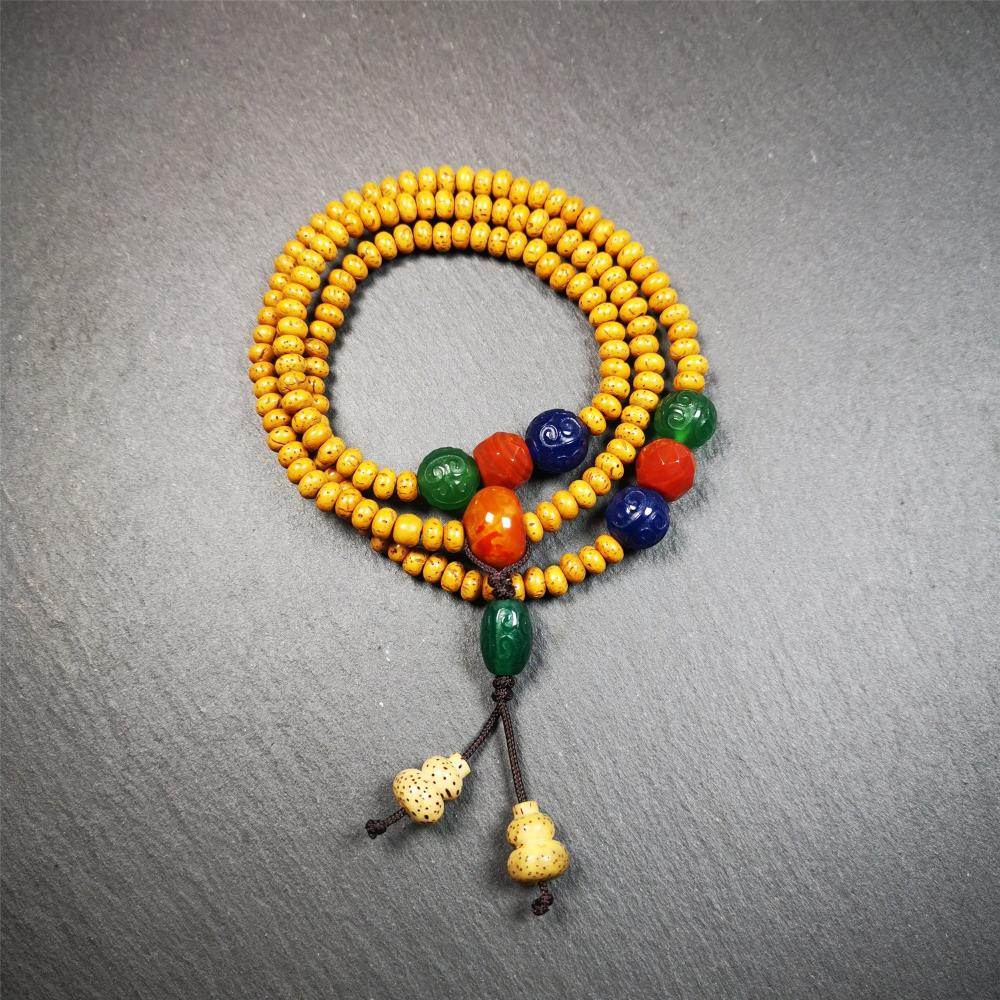 Lotus Seed Mala - 5mm - Gandhanra-ART