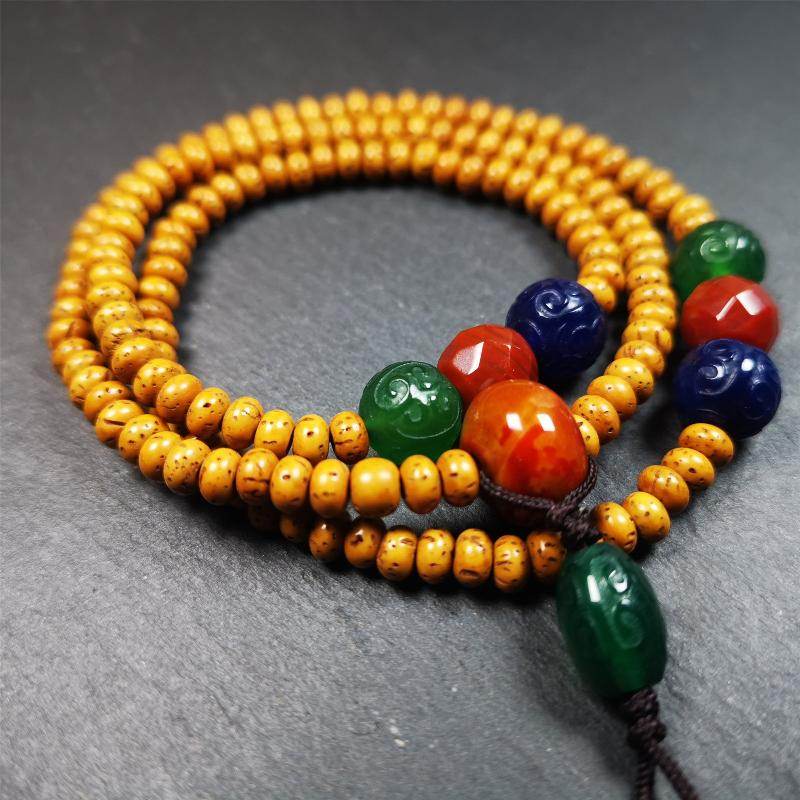 Lotus Seed Mala - 5mm - Gandhanra-ART