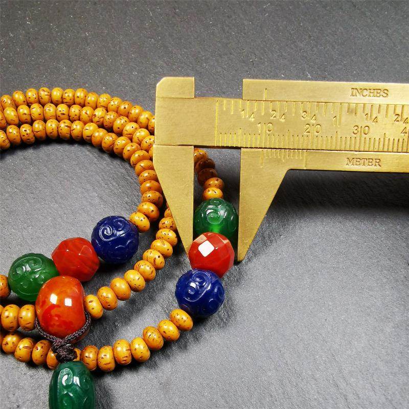 Lotus Seed Mala - 5mm - Gandhanra-ART