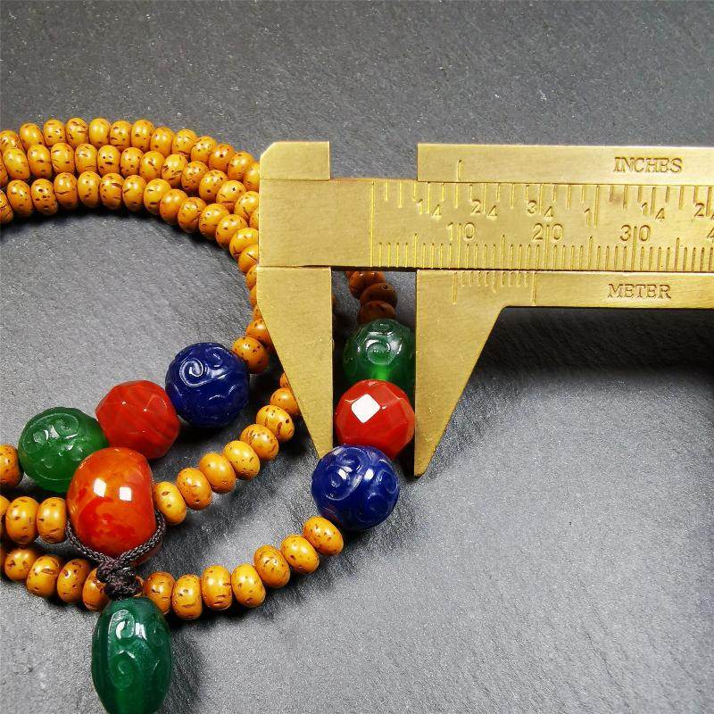 Lotus Seed Mala - 5mm - Gandhanra-ART
