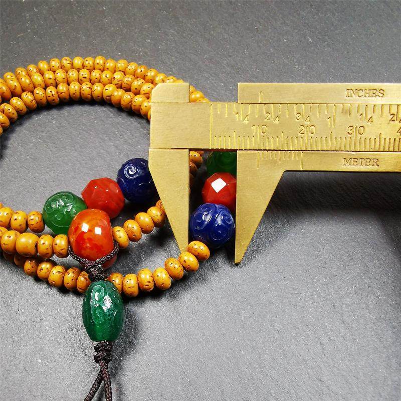 Lotus Seed Mala - 5mm - Gandhanra-ART