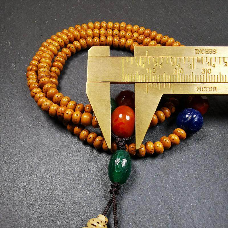 Lotus Seed Mala - 5mm - Gandhanra-ART
