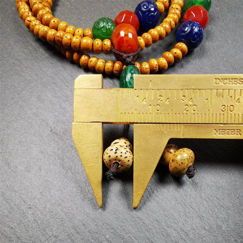 Lotus Seed Mala - 5mm - Gandhanra-ART