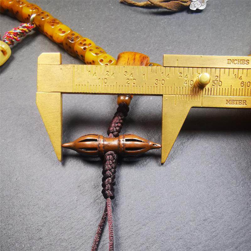 8mm Yak Bone Dice Mala,84cm - Gandhanra-ART