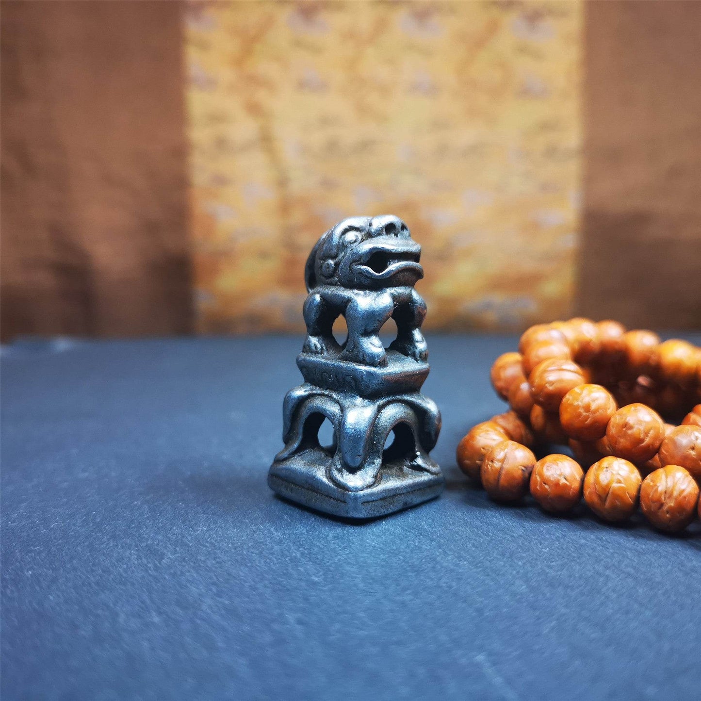 Snow Lion Seal,Kalachakra Pattern - Gandhanra-ART