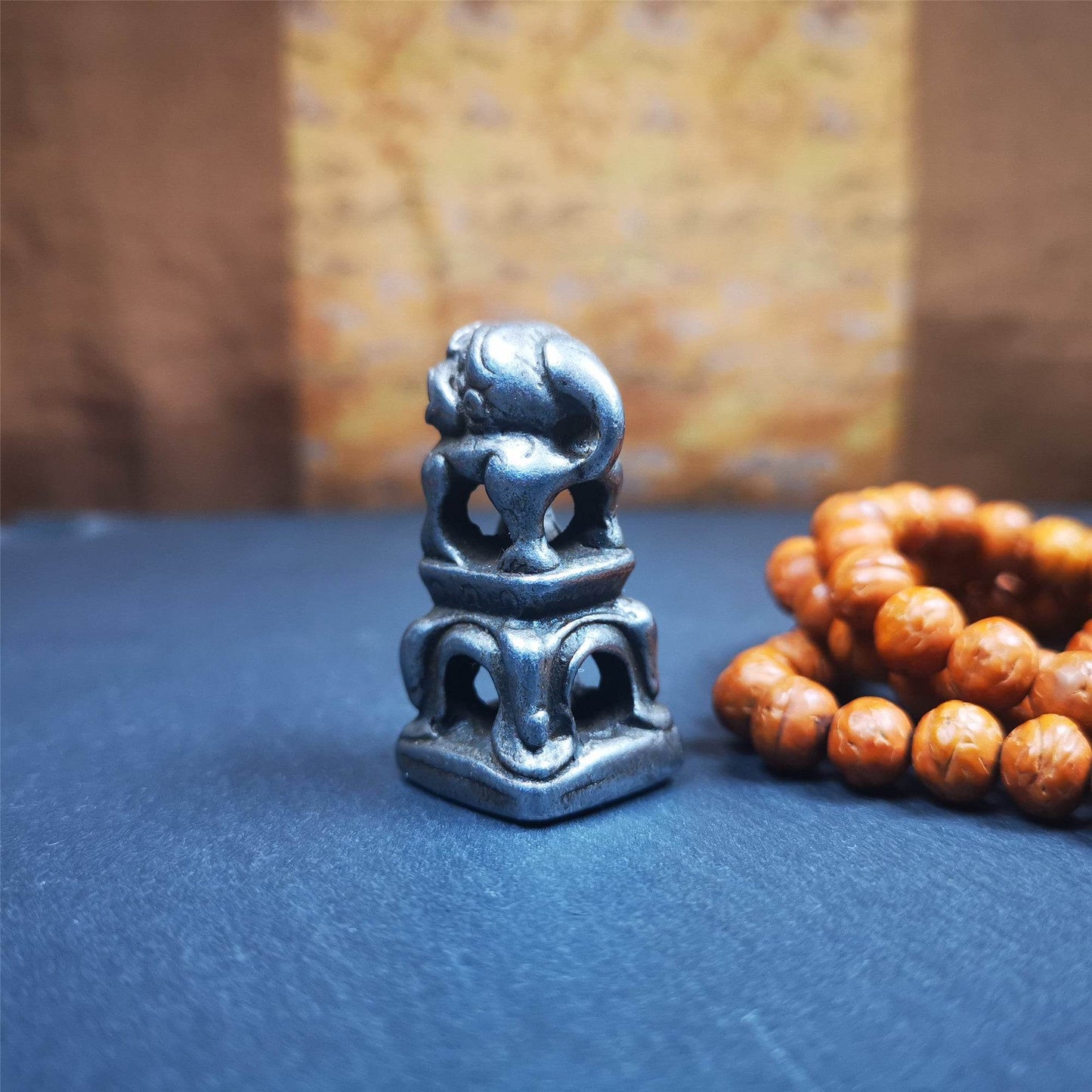 Snow Lion Seal,Kalachakra Pattern - Gandhanra-ART