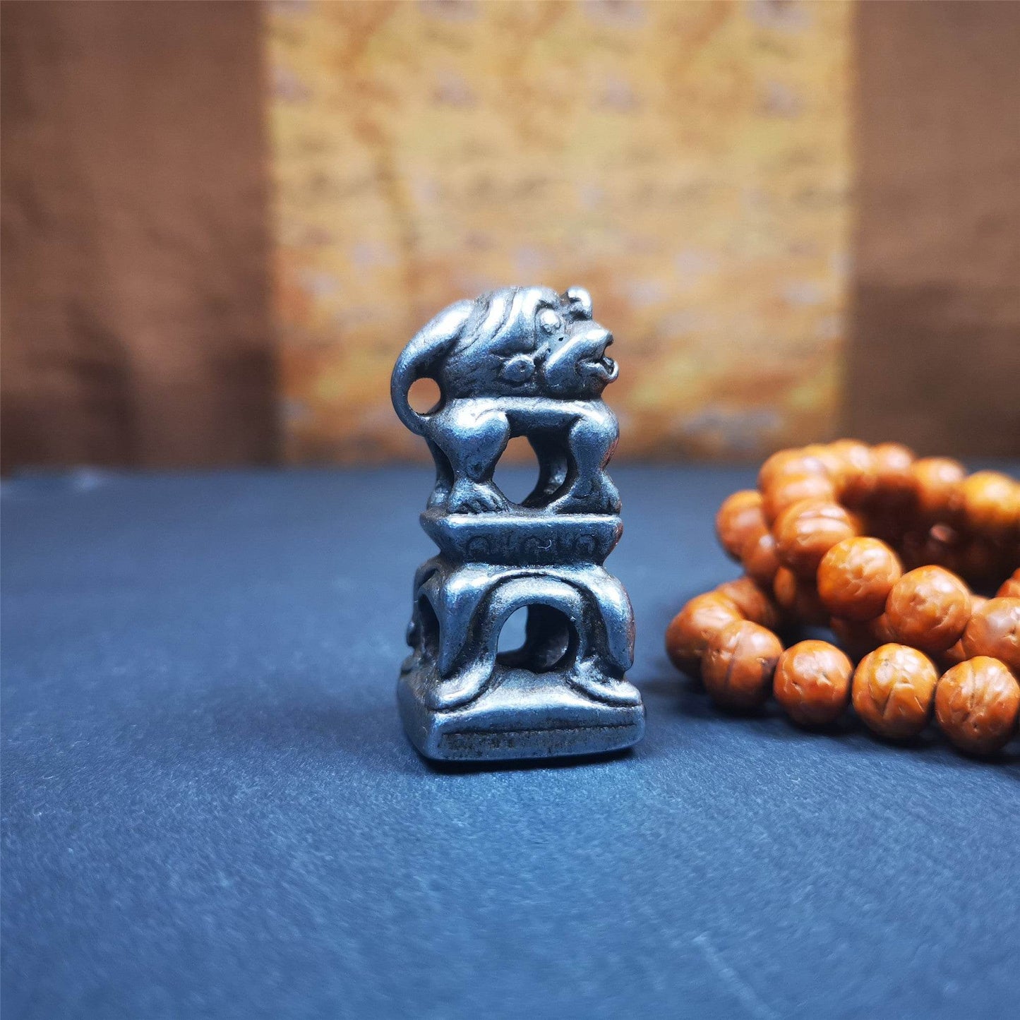 Snow Lion Seal,Kalachakra Pattern - Gandhanra-ART