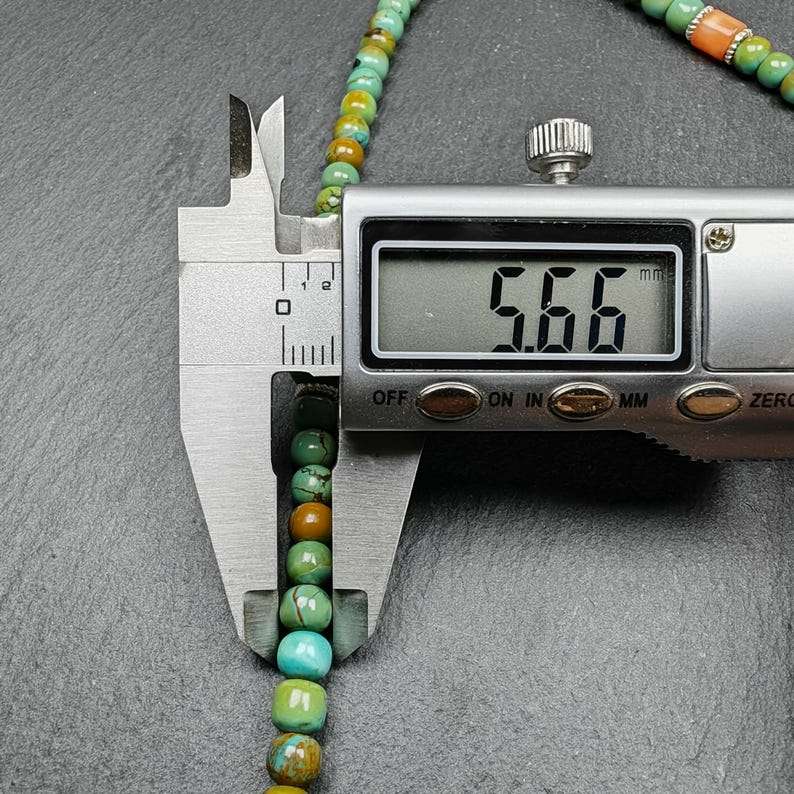 Gandhanra Old 108 Turquoise Beads Necklace Mala,Tibetan Prayer Beads for Meditation Practice ,Diameter 0.23", Circumference 24 inches