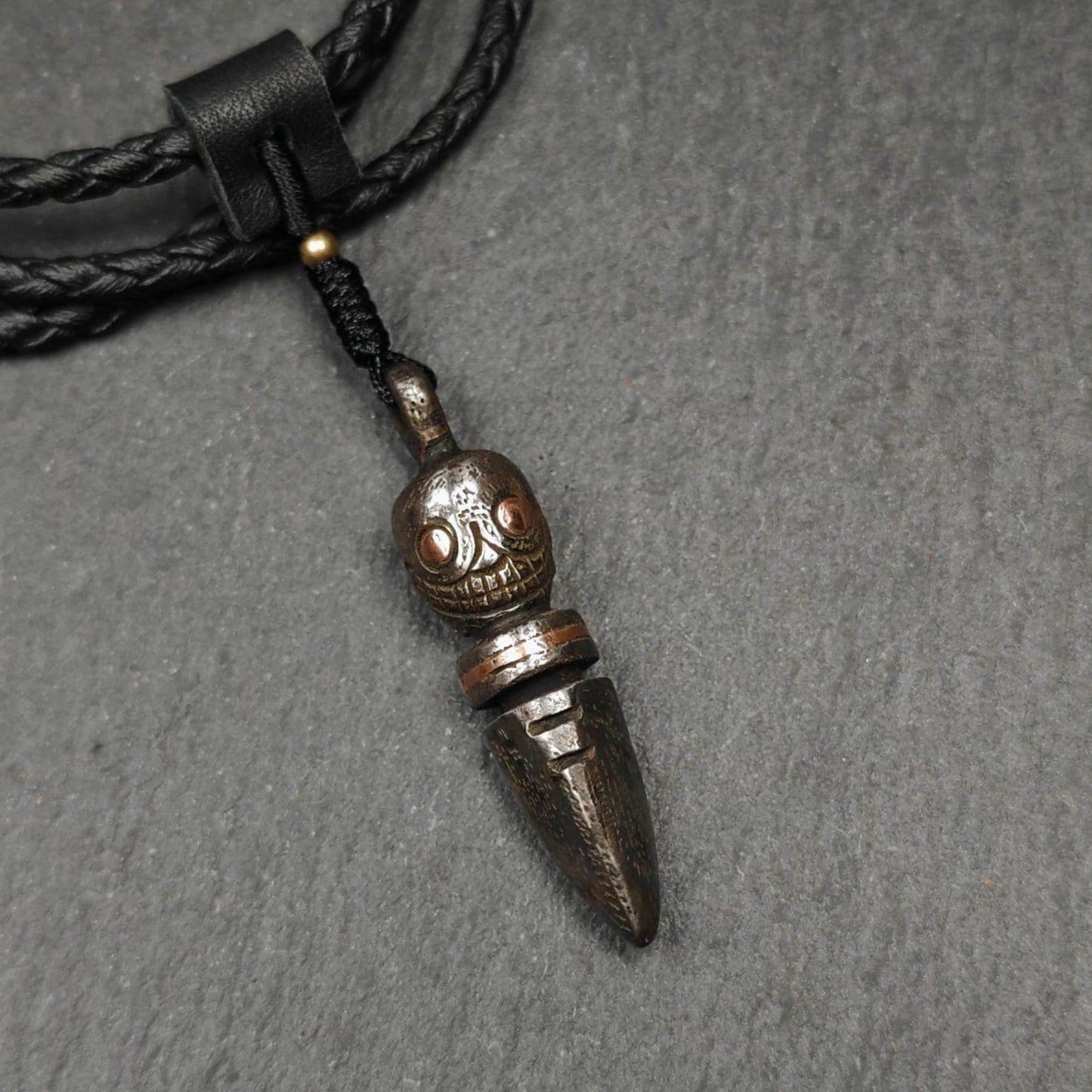 Skull Citipati Phurba Amulet,Kila,Kilaka Pendant - Gandhanra-ART