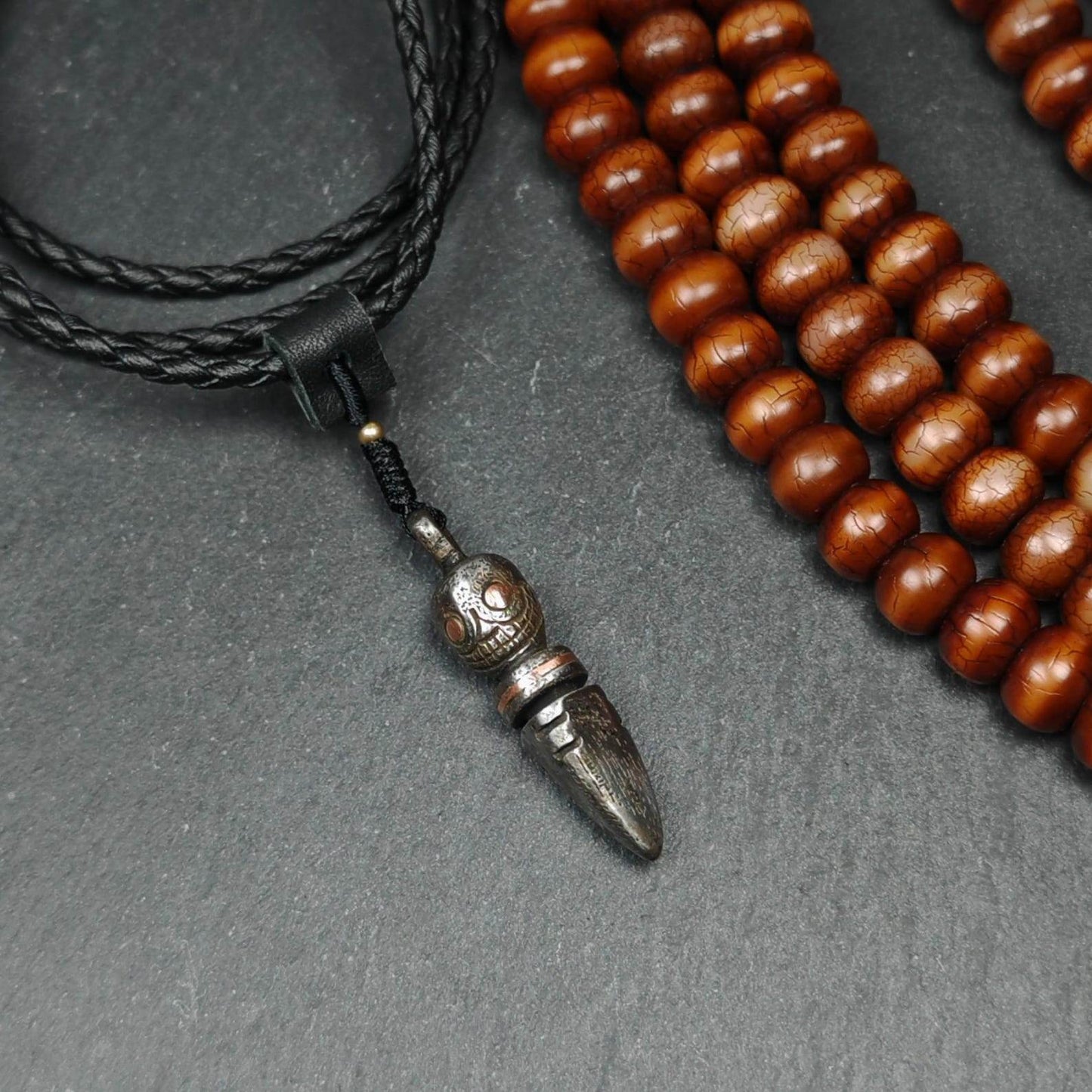 Skull Citipati Phurba Amulet,Kila,Kilaka Pendant - Gandhanra-ART