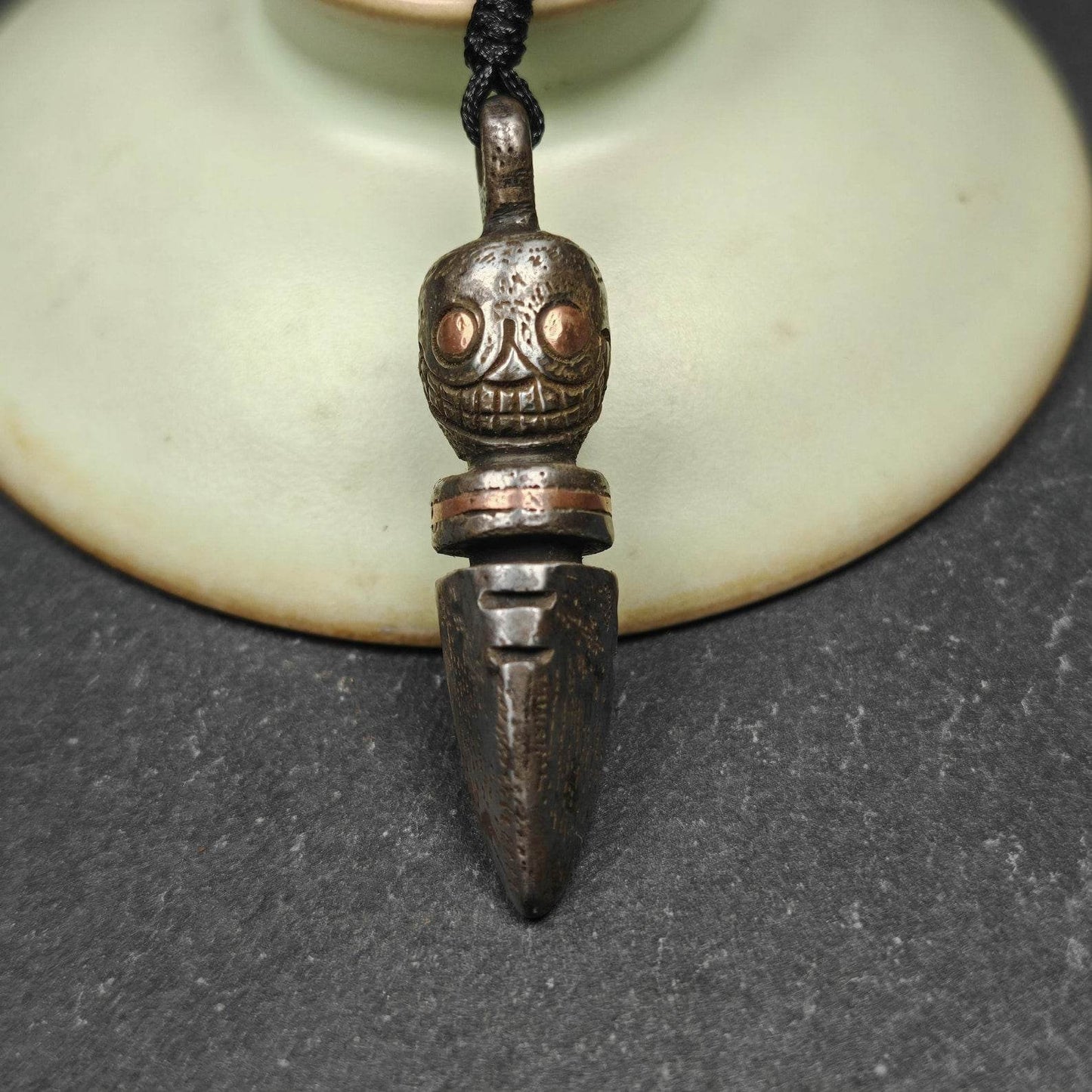 Skull Citipati Phurba Amulet,Kila,Kilaka Pendant - Gandhanra-ART