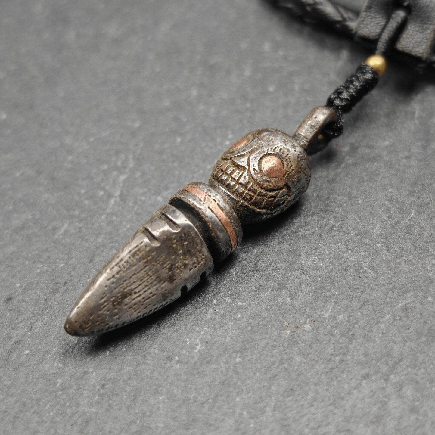 Skull Citipati Phurba Amulet,Kila,Kilaka Pendant - Gandhanra-ART