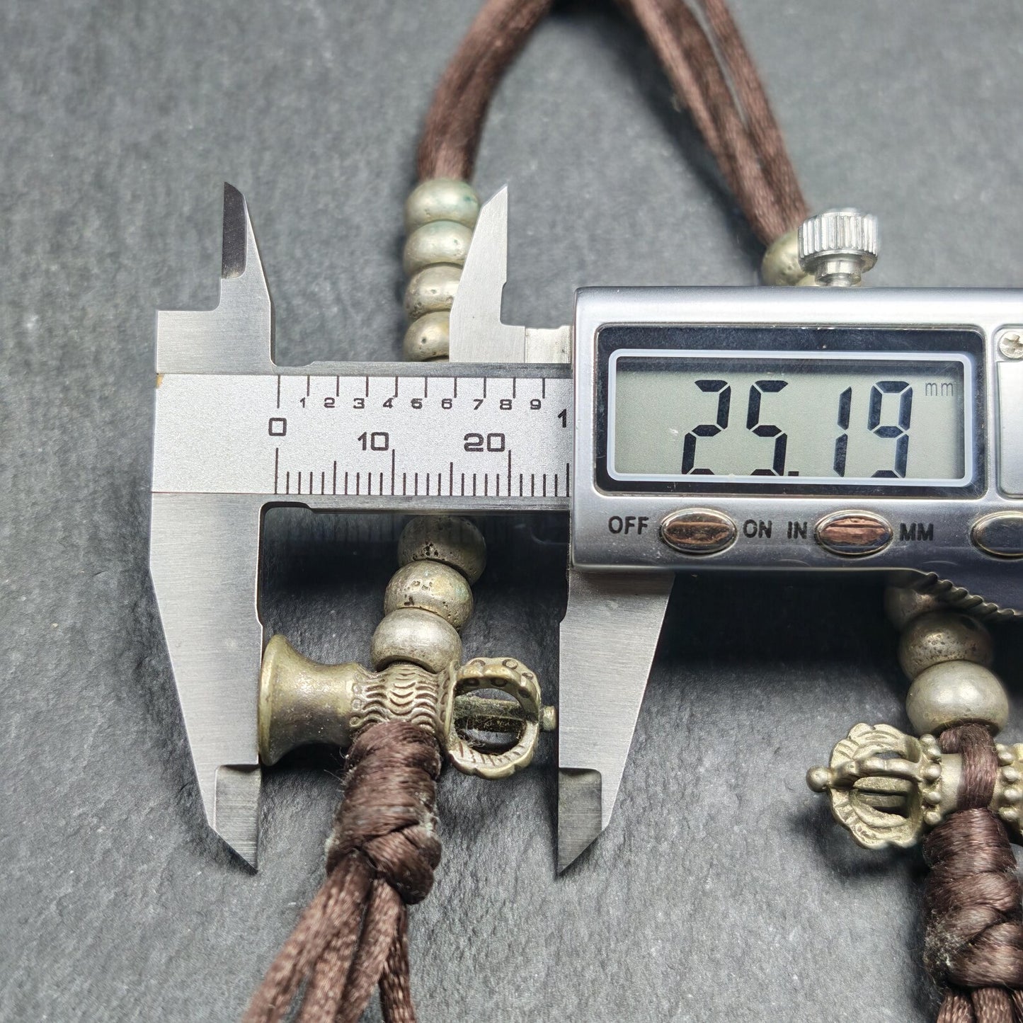 Tibetan Mala Counters Sterling Silver | Vajra Bell Prayer Bead Counters