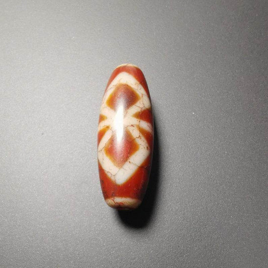 Fire Agate Vajra Dzi Bead - Gandhanra-ART