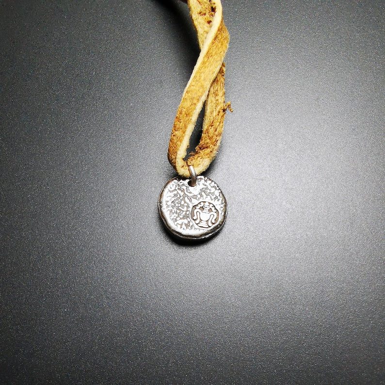 Handmade Tibetan Buddhist Amulet,Elephant Protective Pendant, 0.6 inch