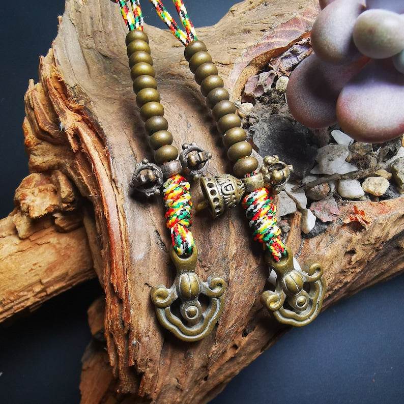 5mm Prayer Bead Counters Carved with Dorje and Vajra - Gandhanra-ART