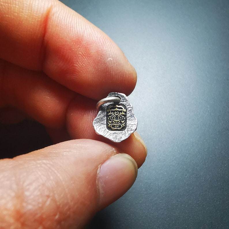 Sterling Silver Amulet Pendant,Drashi Lhamo - Gandhanra-ART