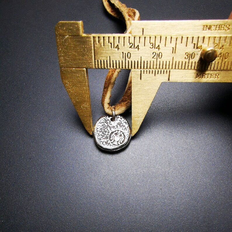Handmade Tibetan Buddhist Amulet,Elephant Protective Pendant, 0.6 inch