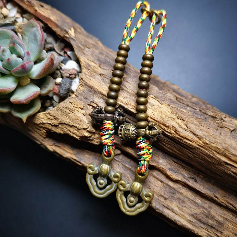 5mm Prayer Bead Counters Carved with Dorje and Vajra - Gandhanra-ART