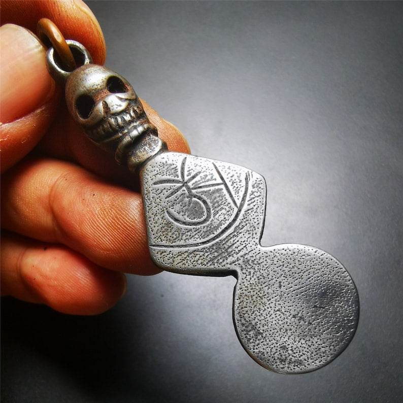 Skull Sītavana Phurba Amulet,Kila,Kilaka Pendant - Gandhanra-ART