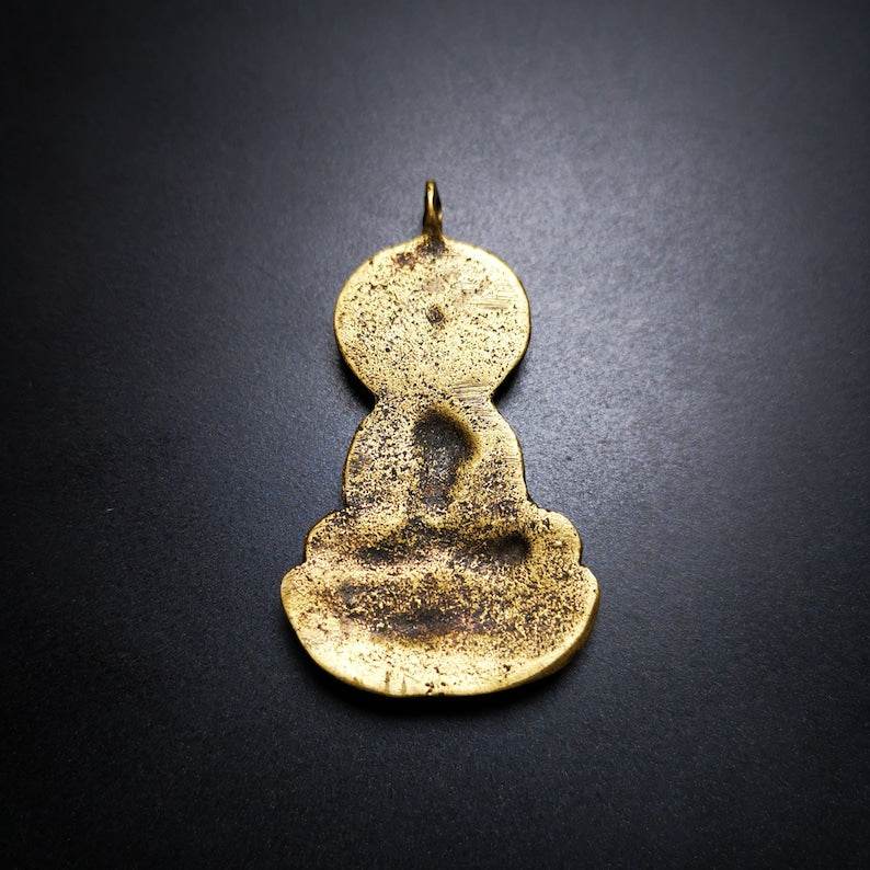 Buddhist Amulet Pendant,Bhaisajyaguru,Medicine Buddha,50 Years Old - Gandhanra-ART