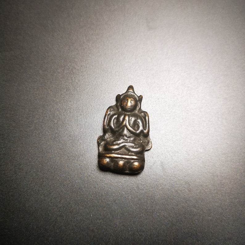 Thokcha Amulet Pendant,Chenrezig,Four Armed Padmapani, Made of Thokcha,Mini Size - Gandhanra-ART
