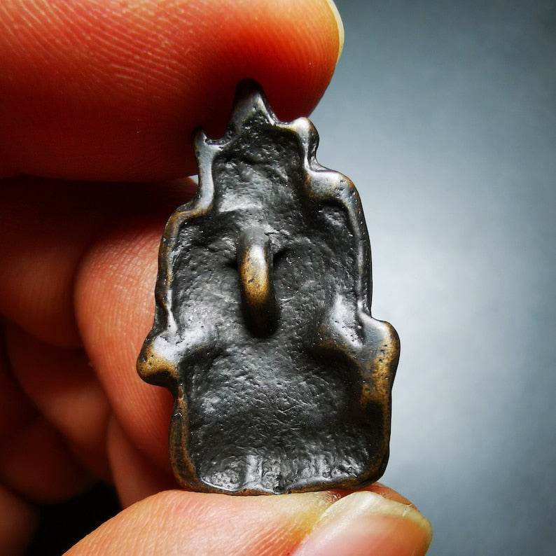 Thokcha Amulet Pendant,Chenrezig,Four Armed Padmapani, Made of Thokcha,Mini Size - Gandhanra-ART