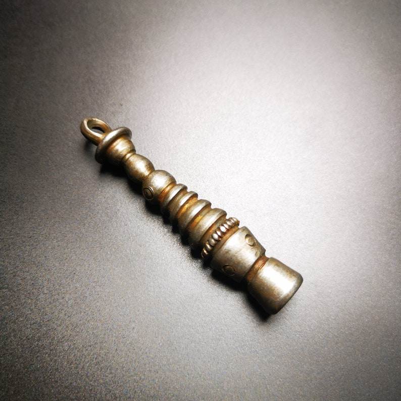 Buddhist Ritual,Stupa,Pagoda,Buddhist Tower Amulet Pendant,Made of Cold Iron - Gandhanra-ART