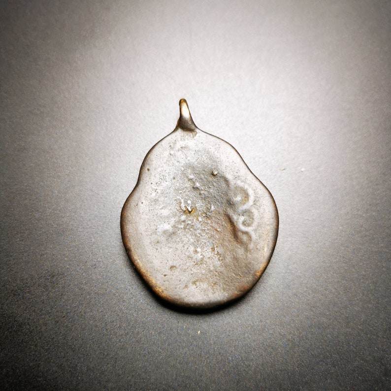 Buddhist Protective Amulet Pendant,A Tibetan vajra (club) and tribu (bell),80 years old - Gandhanra-ART